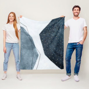 Angrenzende Abstraktion Fleecedecke