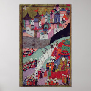 Angriff auf Belgrad im Jahr 1521 Poster