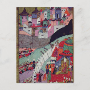 Angriff auf Belgrad im Jahr 1521 Postkarte