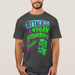 Angriff auf das Vegane Zombies Vegetarisches Hallo T-Shirt