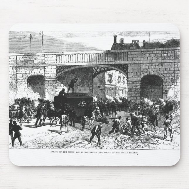 Angriff auf dem Gefängnis Van in Manchester Mousepad (Vorne)