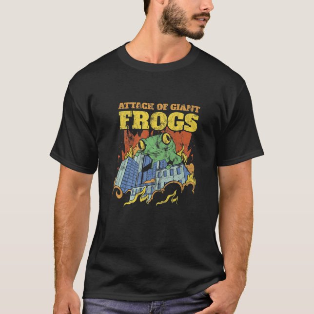 Angriff auf GIANTE FROGS (Vintag Edition) T-Shirt (Vorderseite)