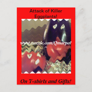 Angriff auf Killer Eggplant! Postkarte