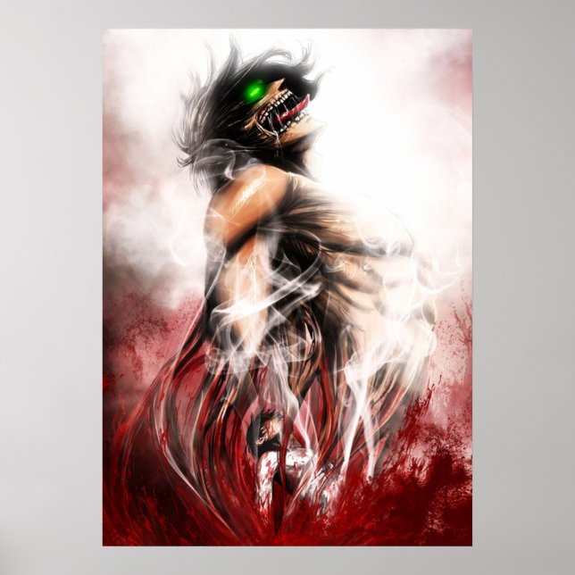 Angriff auf Titan Eren Poster (Vorne)