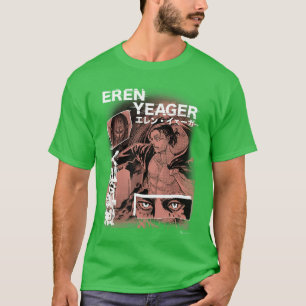 Angriff auf Titan Eren Yeager japanische Manga Col T-Shirt