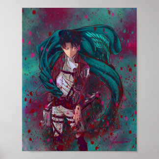 Angriff auf Titan Fanart Levi Ackerman Version 25 Poster