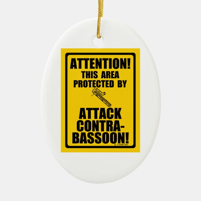 Angriff Contrabassoon Keramikornament (Vorne)