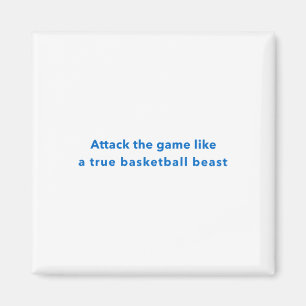 Angriff das Spiel wie ein echtes Basketballspiel Magnet