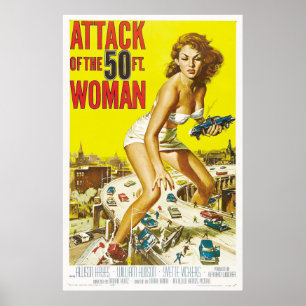 Angriff der 50-Fuß-Frau Poster