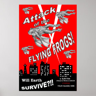 Angriff der Fliegen-Frösche Poster