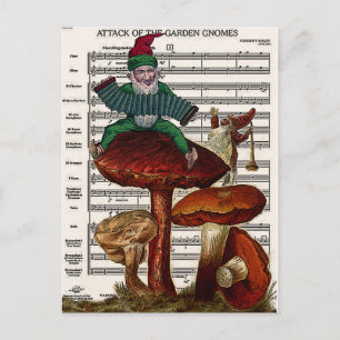 "Angriff der Gnome" Postkarte