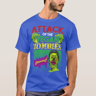 Angriff der Veganen Zombies Vegetarier Funny Hallo T-Shirt