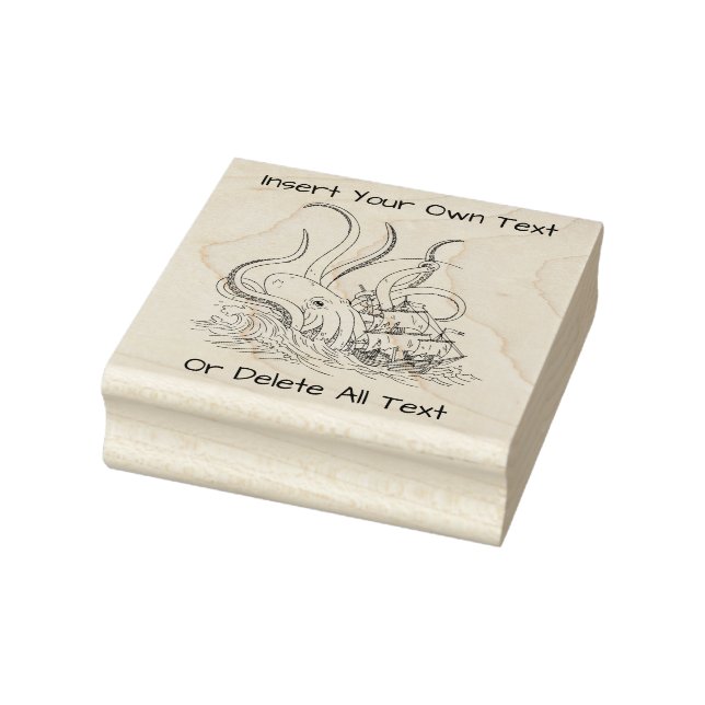 Angriff des Piratenschiffs Kracken Gummistempel (Stempel)
