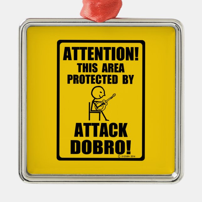 Angriff Dobro Silbernes Ornament (Vorne)