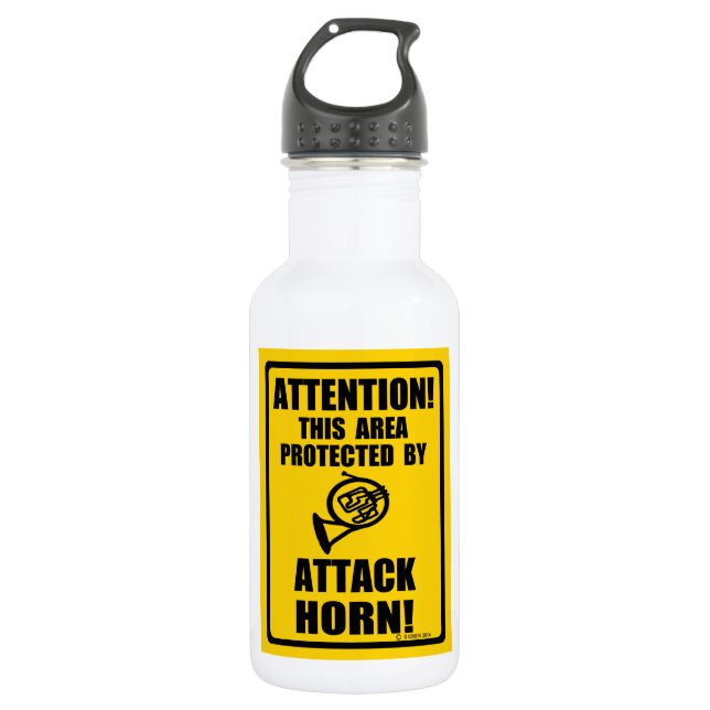 Angriffshorn Trinkflasche (Vorderseite)