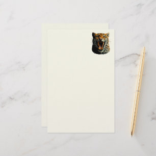 Angriffskopf von Leopard Briefpapier
