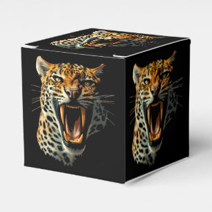Angriffskopf von Leopard Geschenkschachtel