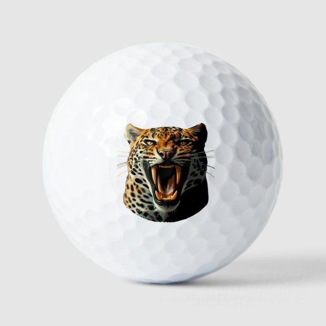 Angriffskopf von Leopard Golfball (Vorderseite)