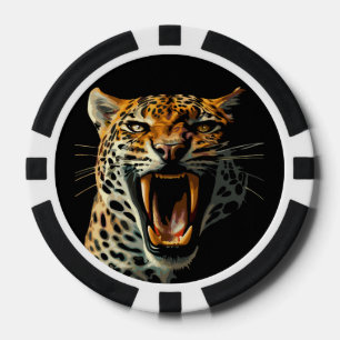 Angriffskopf von Leopard Pokerchips