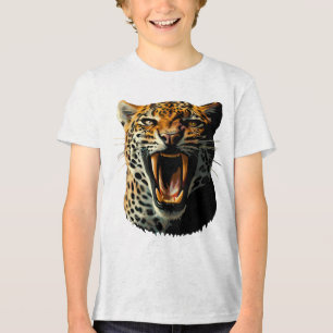 Angriffskopf von Leopard Tri-Blend Shirt