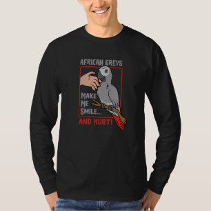 Angry African Gray Parrot Ironic Sprichwort Exotic T-Shirt