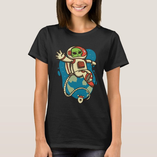 Angry alien space T-Shirt (Vorderseite)