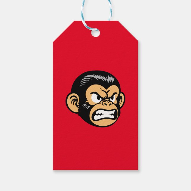 Angry Ape Geschenkanhänger (Vorderseite)