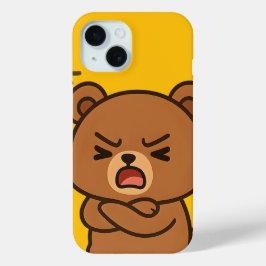 Angry Bear Cartoon - Fierce Animal Phone Case Desi