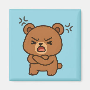 Angry Bear - Fierce Animal Magnet