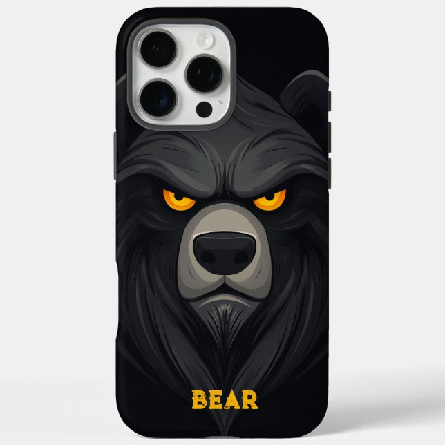 Angry Bear Personalisiert Case-Mate iPhone Hülle (Rückseite)