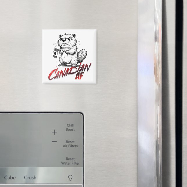 Angry Beaver Canadian AF Magnet (In Situ (Kühlschrank))