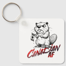 Angry Beaver Canadian AF Schlüsselanhänger