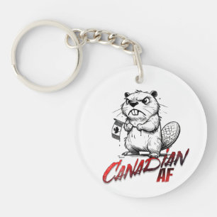 Angry Beaver Canadian AF Schlüsselanhänger