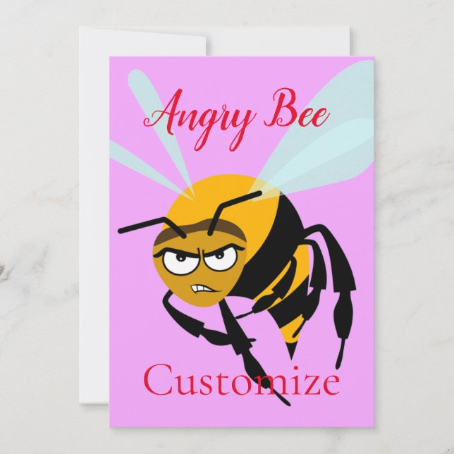 Angry Bee Thunder_Cove Einladung (Vorderseite)