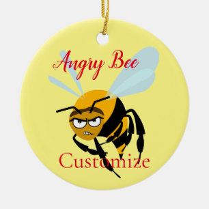 Angry Bee Thunder_Cove Keramik Ornament