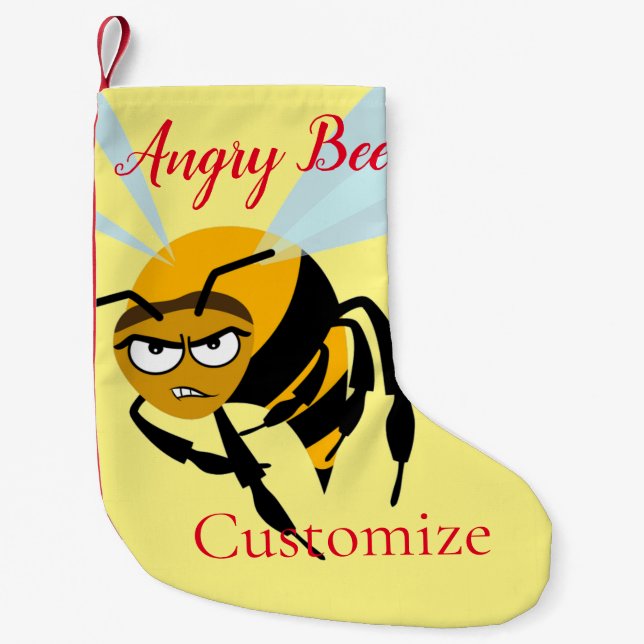 Angry Bee Thunder_Cove Kleiner Weihnachtsstrumpf (Vorderseite)
