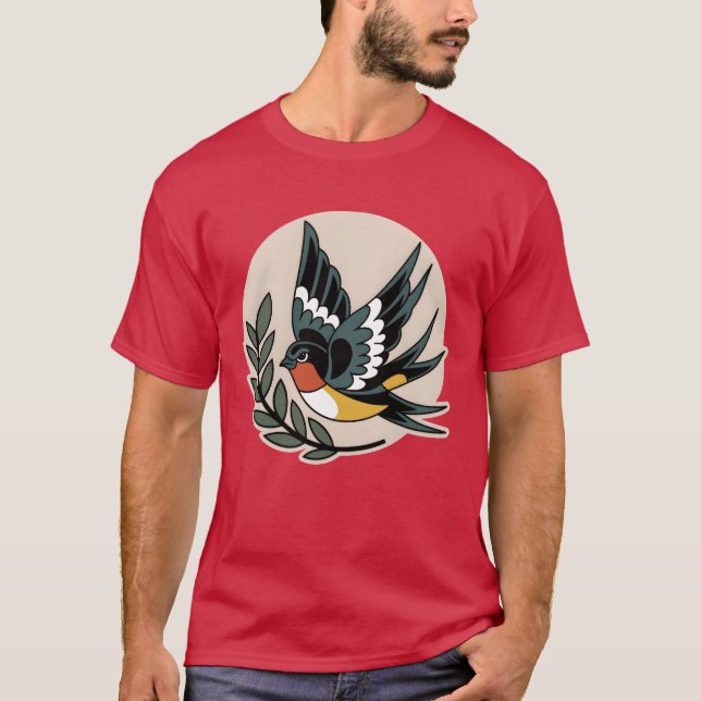 Angry Bird Vintag T-Shirt (Vorderseite)
