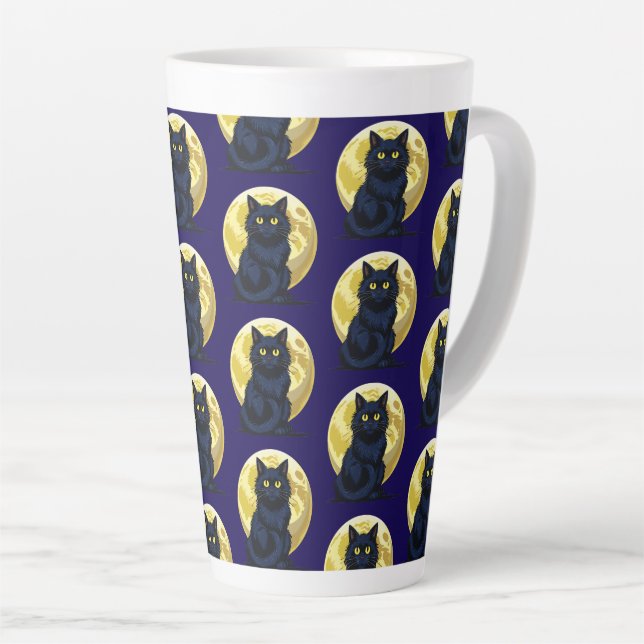 Angry black cat milchtasse (Rechte Ecke)