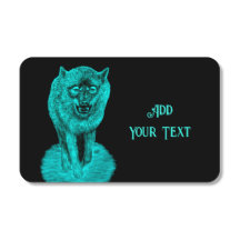 Angry Black Wolf in der Nacht