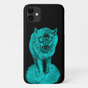 Angry Black Wolf in der Nacht Case-Mate iPhone Hülle