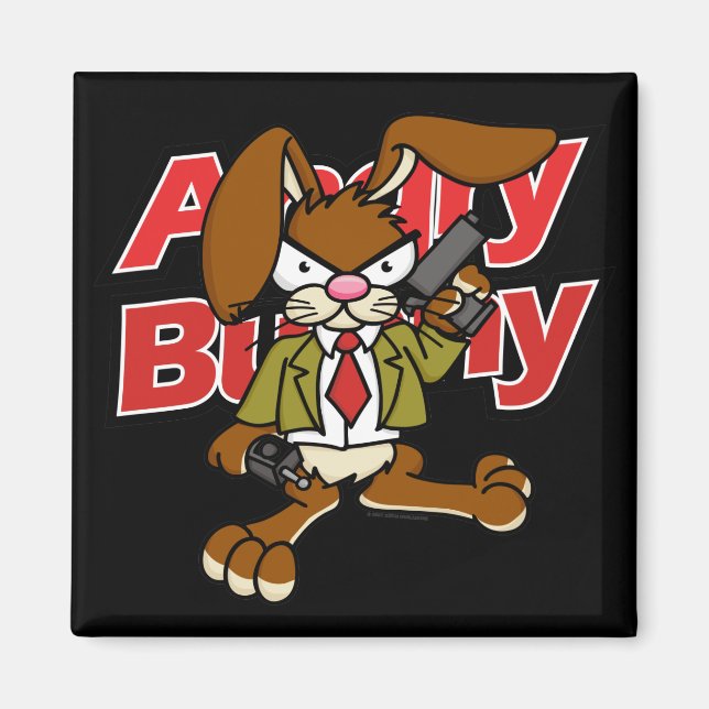 Angry Bunny Magnet 1 (Vorne)