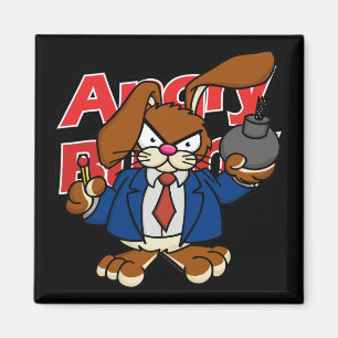 Angry Bunny Magnet 2