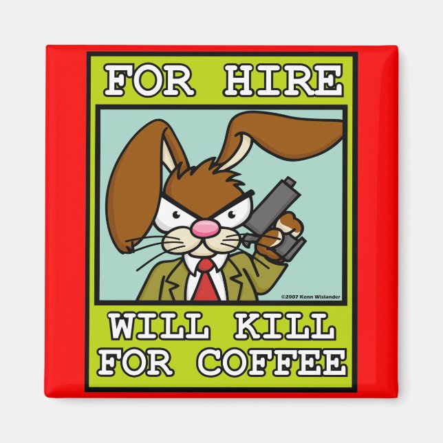 Angry Bunny Magnet 4 (Vorne)