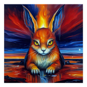Angry Bunny Poster