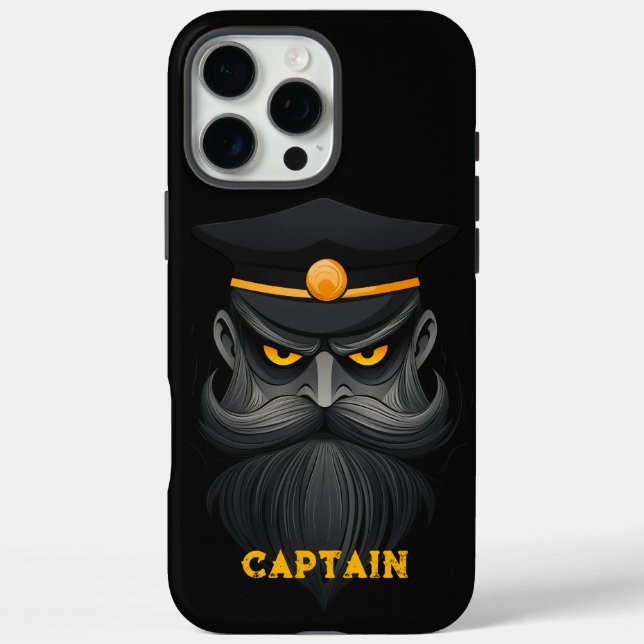 Angry Captain Black Case-Mate iPhone Hülle (Rückseite)