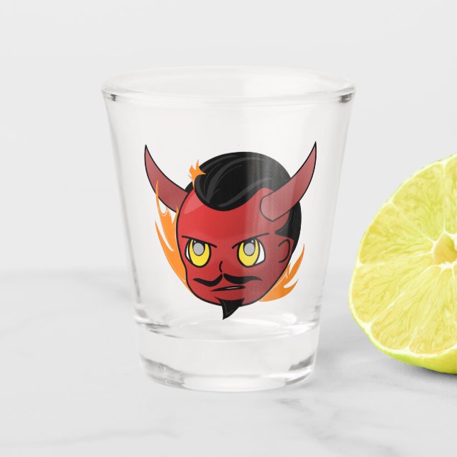 Angry Carl Shot Glass Schnapsglas (Vorderseite)