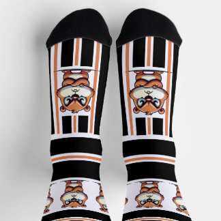 Angry Cartoon Bull Crew Socks Socken