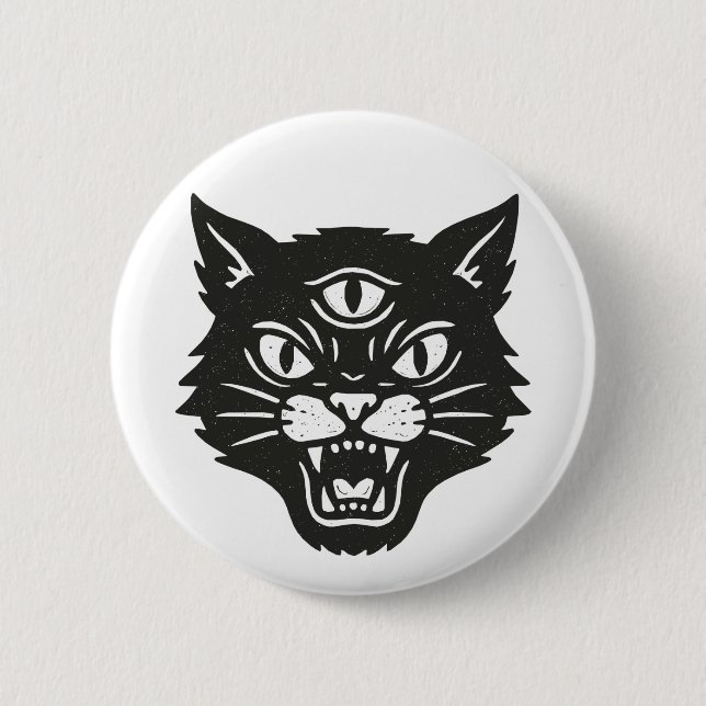 Angry Cat Button (Vorderseite)