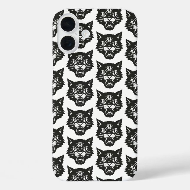 Angry Cat Case-Mate iPhone Hülle (Rückseite)