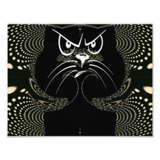 Angry Cat Digital Print Fotodruck